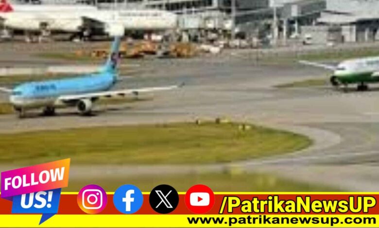 Lucknow News Fluorine gas leak at Amausi Airport Lucknow